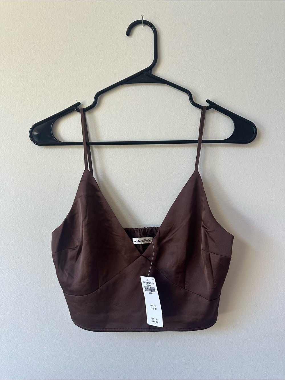 NWT Abercrombie & Fitch Brown Cropped Tank